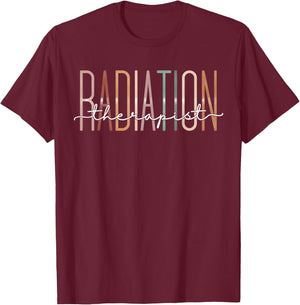 Funny Radiation Therapist Therapy Radiation Oncology Nurse T-Shirt - T-Shirt | Maroon