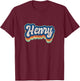 Henry First Name Boy Vintage Style 70s 80s Personalized T-Shirt - T-Shirt | Maroon