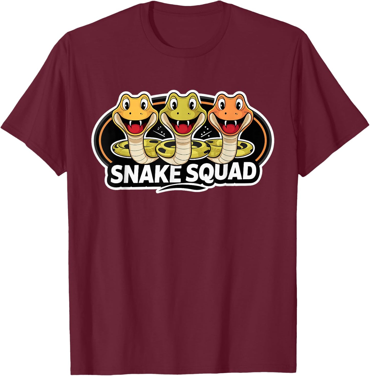 Snake Squad Design for Snake Lover Stuff | Kids Snake T-Shirt - T-Shirt | Maroon