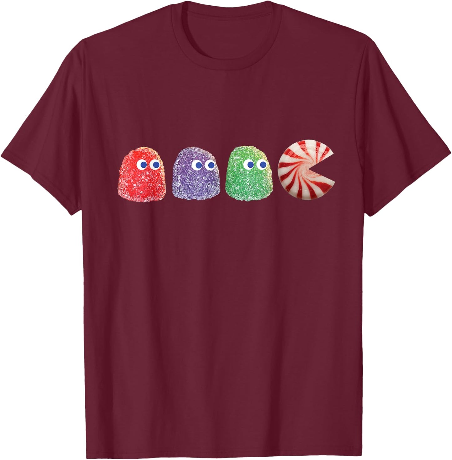 Kyle's Pumpkin Pie Christmas Candy T-Shirt - T-Shirt | Maroon