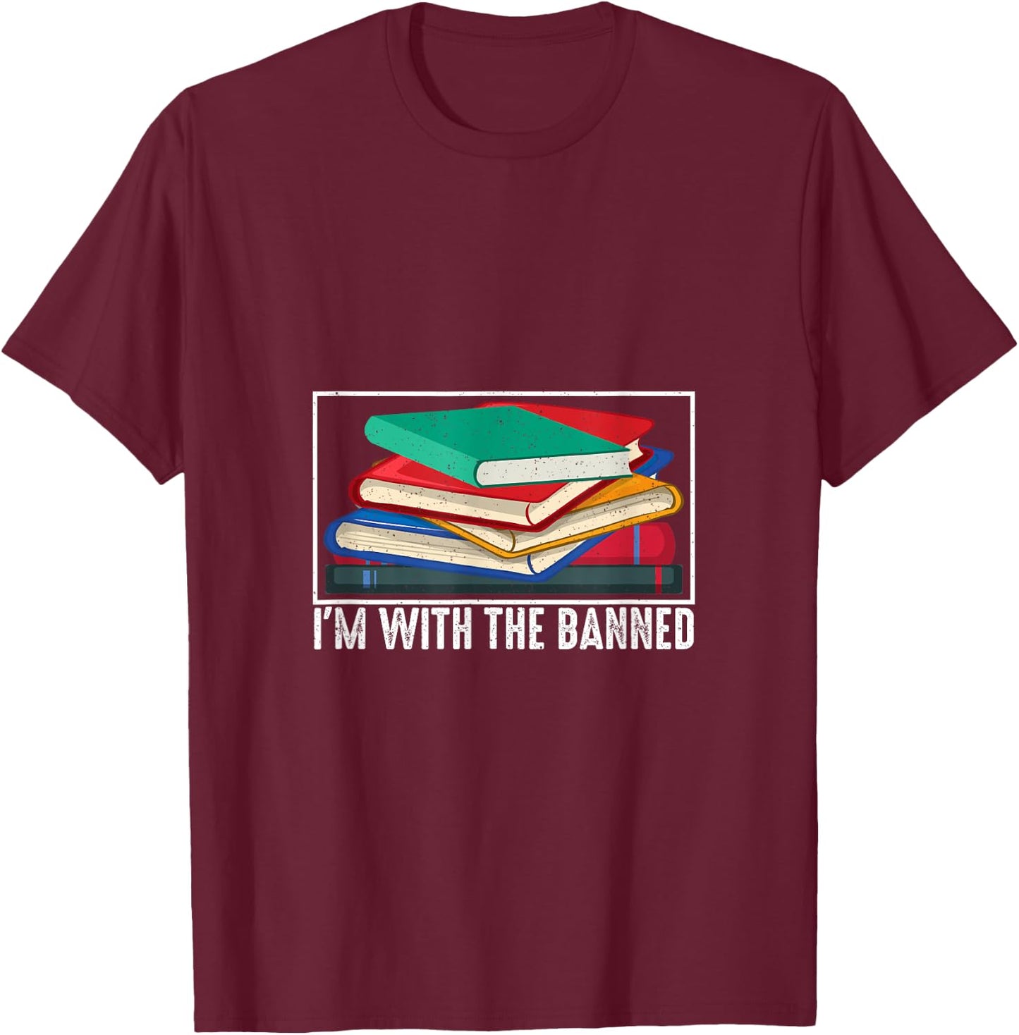 Reading Book Lover Literacy Librarian Books T-Shirt - T-Shirt | Maroon