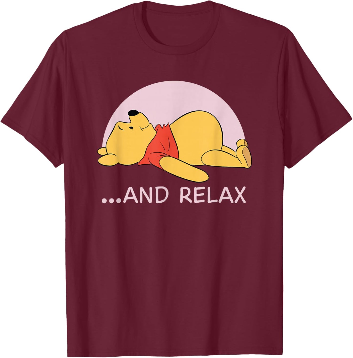Winnie The Pooh Relax T-Shirt - T-Shirt | Maroon