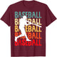 Baseball Men Children Boys T-Shirt - T-Shirt | Maroon