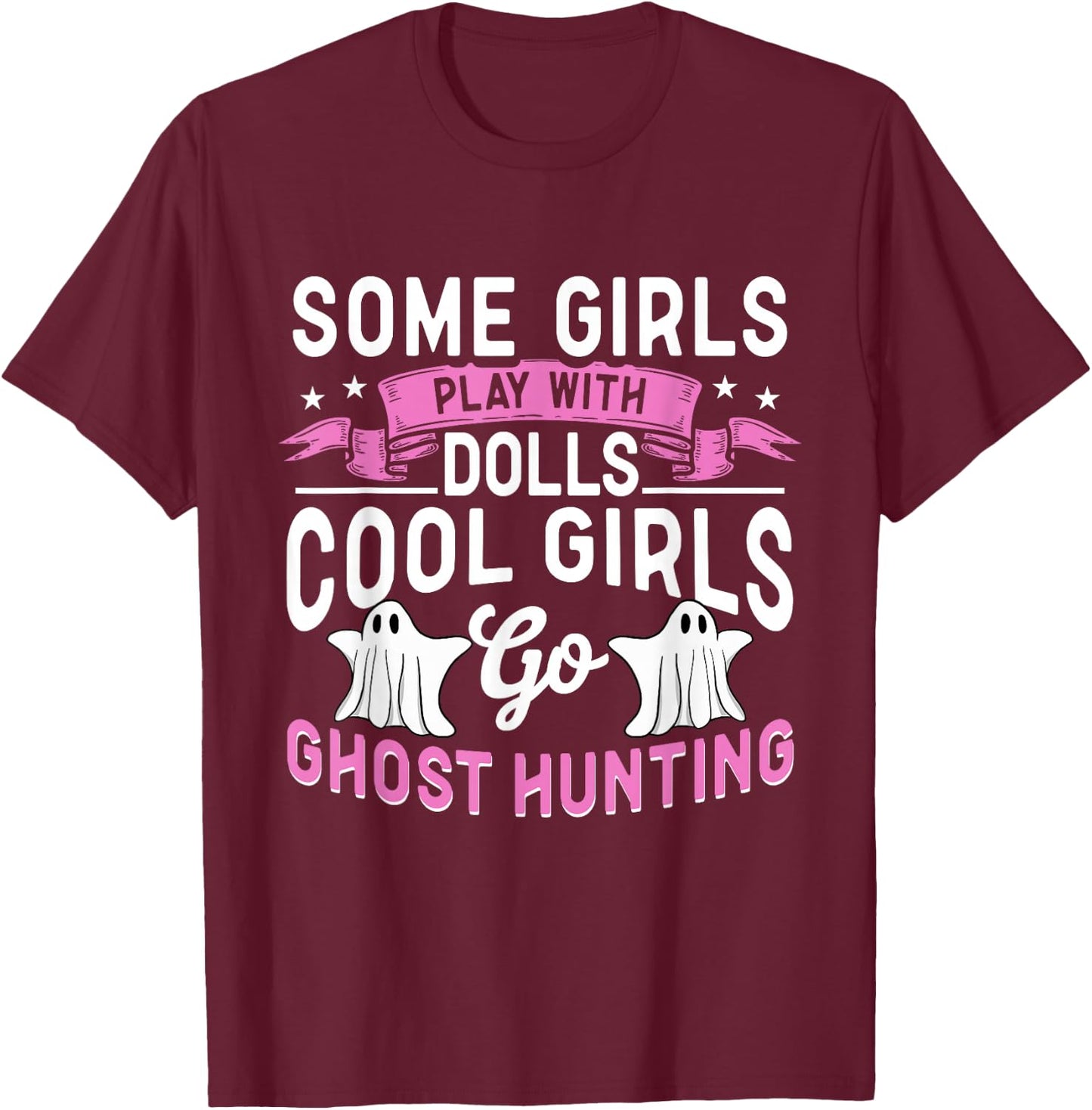 Spuk Abenteuer Phasmophobia Geisterjäger Design T-Shirt - T-Shirt | Maroon