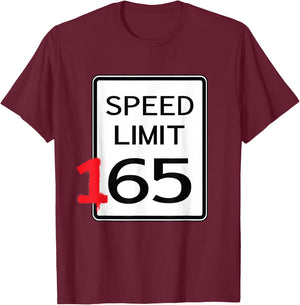 Speed Limit 165 - Car Guy Auto Mechanic Race Driver T-Shirt - T-Shirt | Maroon
