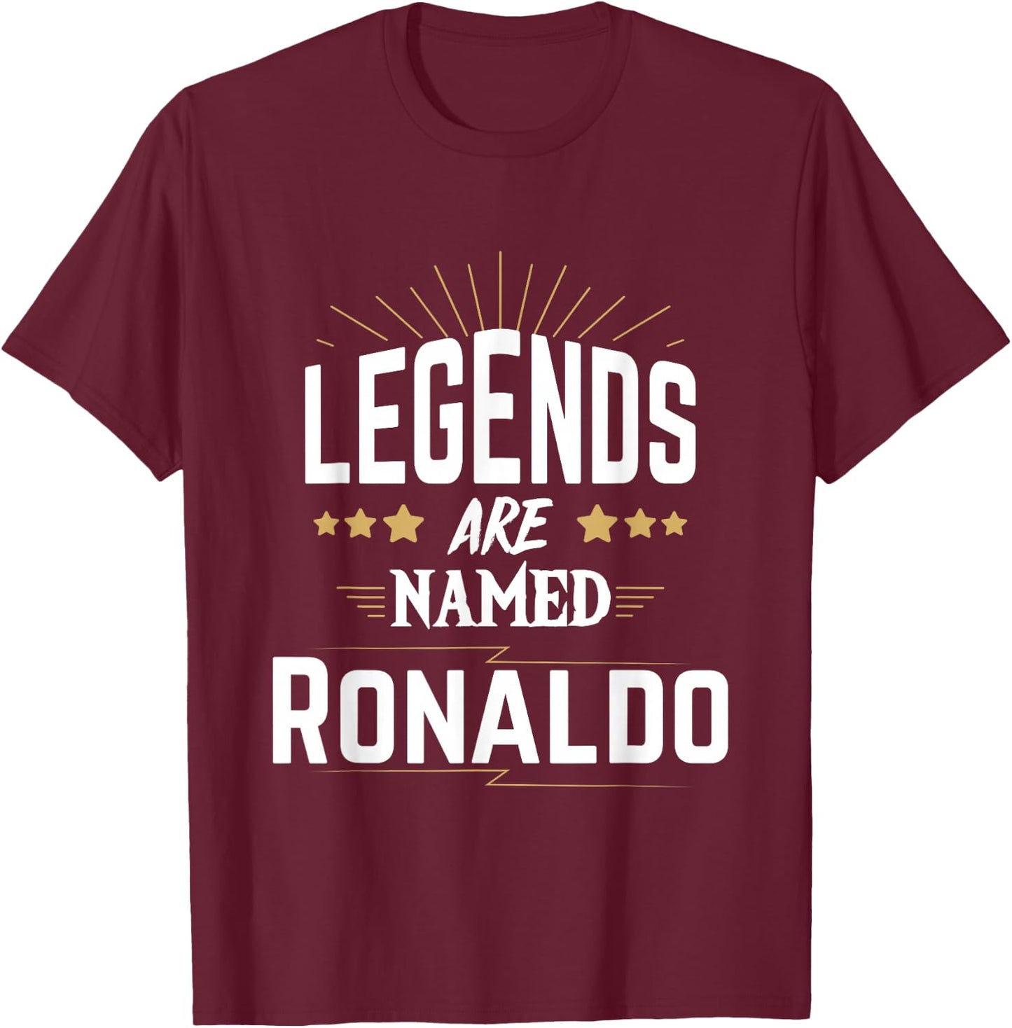 Legends are Named Ronaldo T-Shirt - T-Shirt | Maroon
