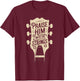 Praise Him with the Strings Christian Music T-Shirt - T-Shirt | Maroon