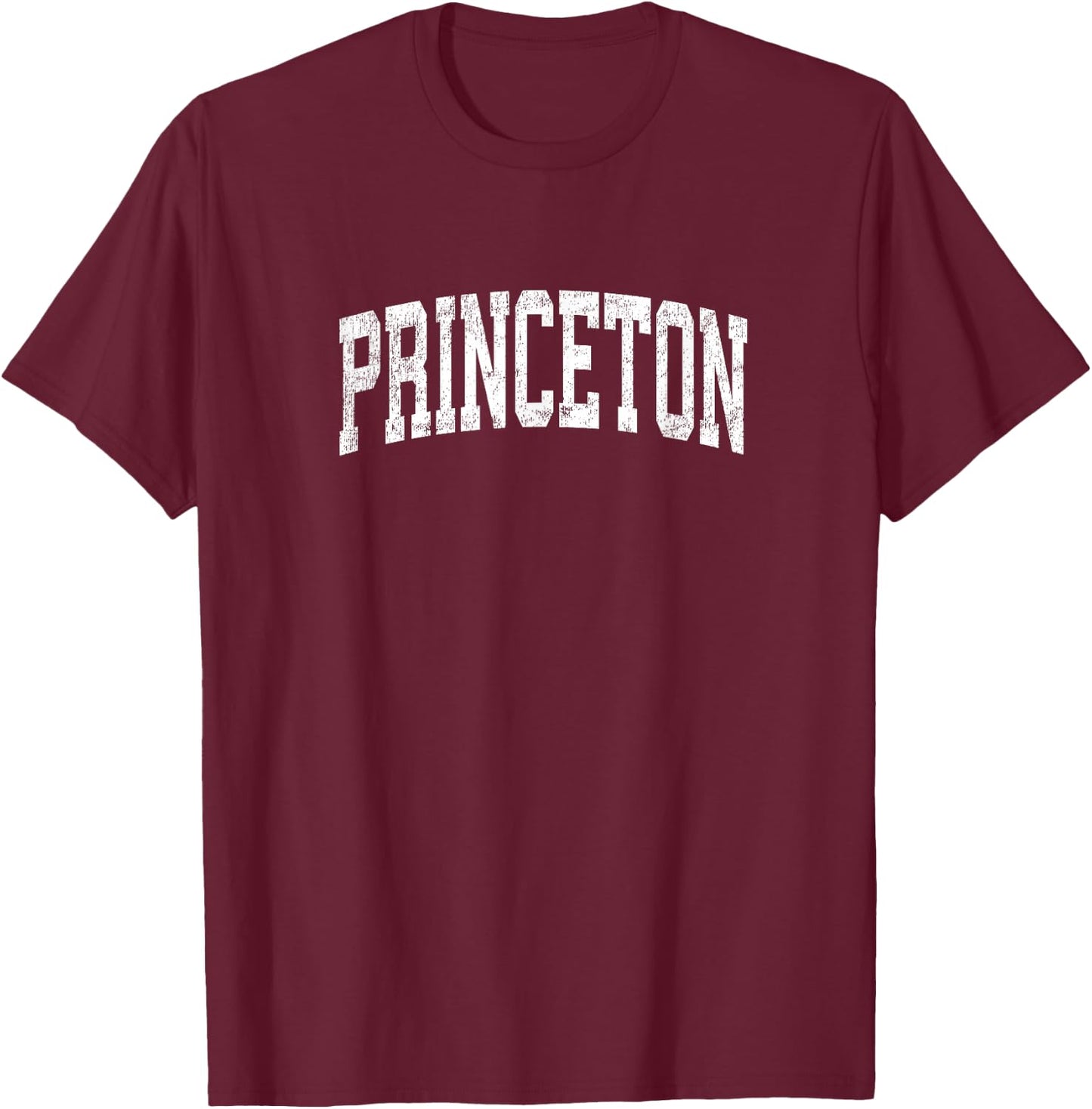 Princeton New Jersey NJ Vintage Athletic Sports Design T-Shirt - T-Shirt | Maroon