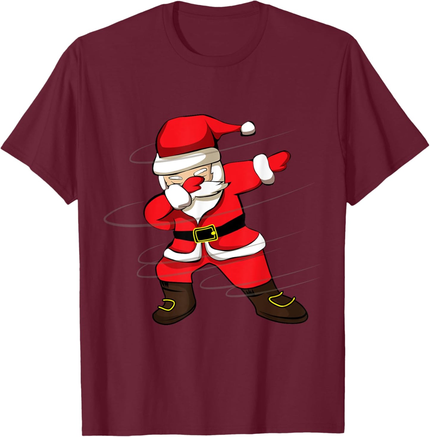Dabbing Santa For Boys Christmas Dabbing Santa Claus T-Shirt - T-Shirt | Maroon