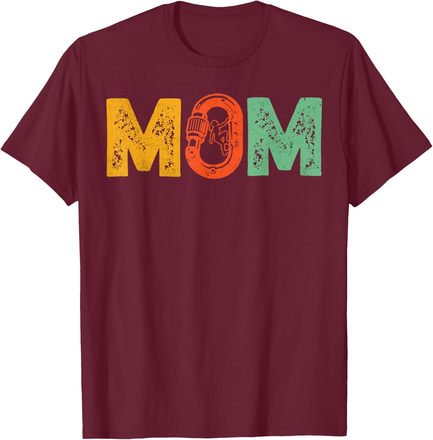 Indoor Rock Climbing Mom Mountain Climber Mother Bouldering T-Shirt - T-Shirt | Maroon