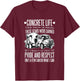 Concrete Mixer Truck T-Shirt - T-Shirt | Maroon