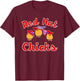 Cute Red Hat Chicks Society T-Shirt - T-Shirt | Maroon