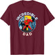 Disney and Pixar's The Incredibles Mr. Incredible Dad Father , black T-Shirt - T-Shirt | Maroon