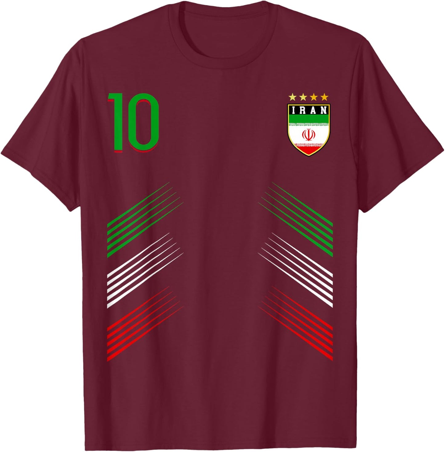 Iran Flag Iranian Pride Lovers T-Shirt - T-Shirt | Maroon