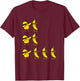 Chicken Banana Funny Women Teens Kids T-Shirt - T-Shirt | Maroon