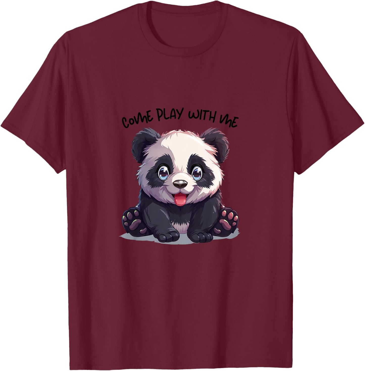 Kinder Panda Panda, Panda ABC, Panda Schlafkleidung, Pandaliebe T-Shirt - T-Shirt | Maroon