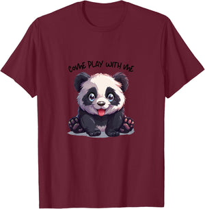 Kinder Panda Panda, Panda ABC, Panda Schlafkleidung, Pandaliebe T-Shirt - T-Shirt | Maroon