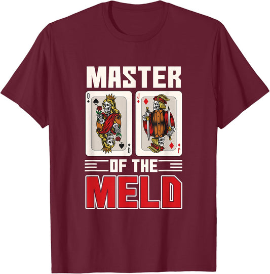 Funny Pinochle Meld Quote Card Game Playing Lucky Pinochle T-Shirt - T-Shirt | Maroon