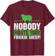 Nobody Wants Your Sheep Board Game Geek Nerd Joke T-Shirt - T-Shirt | Maroon