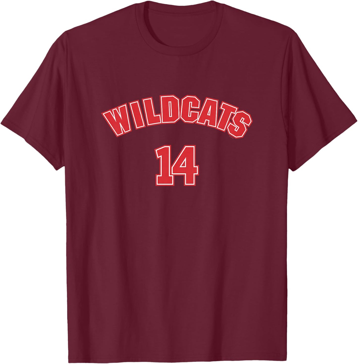 Children's High School Musical Wildcats 14 , Black, 2 T-Shirt - T-Shirt | Maroon