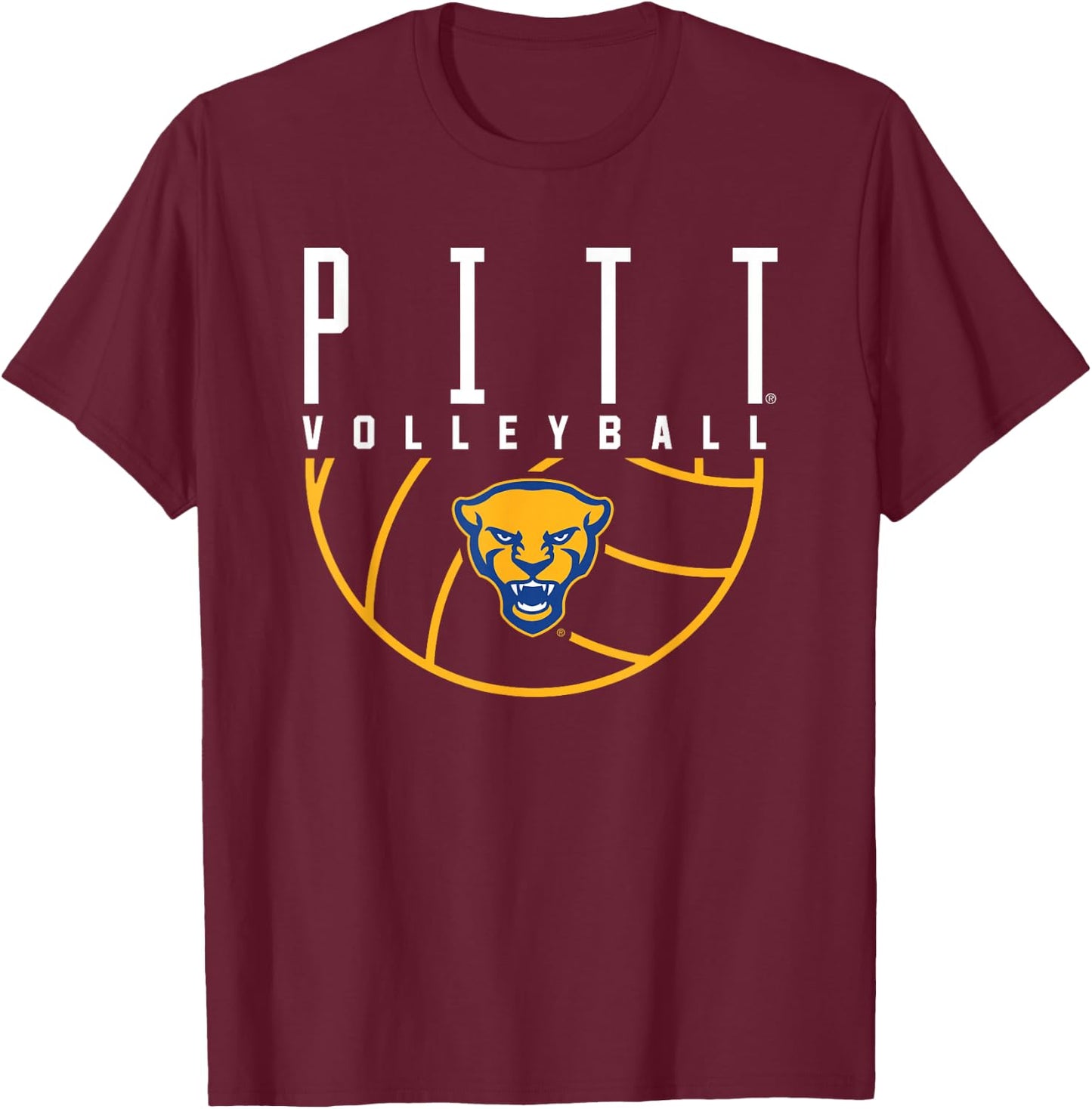 University of Pittsburgh Panthers Volleyball T-Shirt - T-Shirt | Maroon
