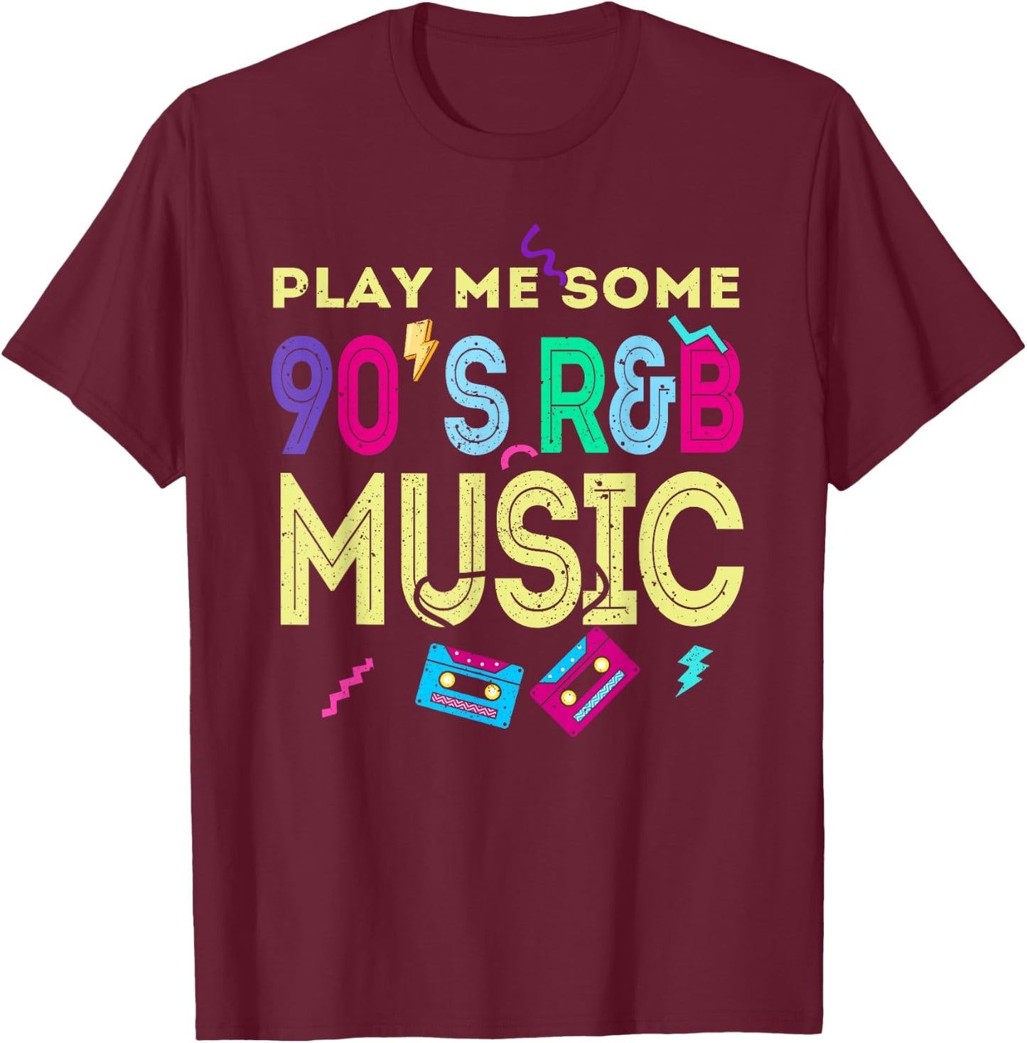 R&B Artist girls Vintage 90 s r and b graphic T-Shirt - T-Shirt | Maroon