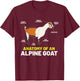 Anatomy Funny Farm Animal Humor Cute Lovers Alpine Goat T-Shirt - T-Shirt | Maroon