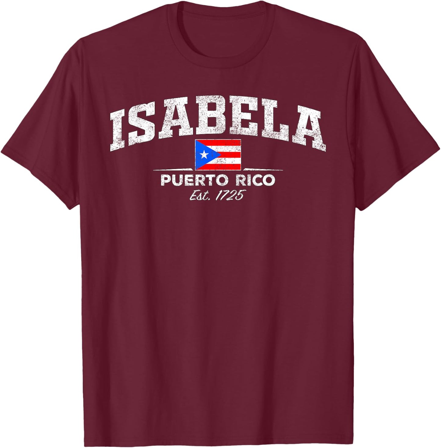 Isabela Puerto Rico T-Shirt - T-Shirt | Maroon