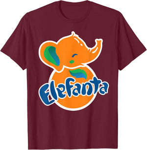 OHMGD Kein Elefant, kein Fanta, es ist ein ELEFANTA-Spaßtier. T-Shirt - T-Shirt | Maroon