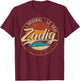 Zadig The Original The True The Unique Men & Boys , Black, S T-Shirt - T-Shirt | Maroon