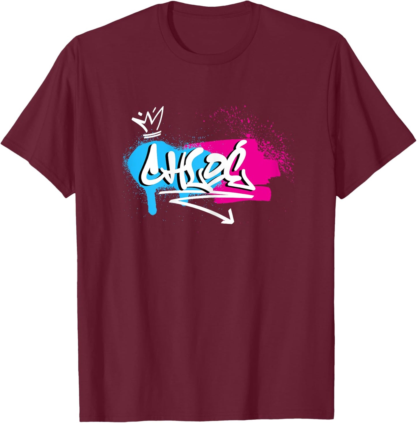 Ladies Girls Funny Funny Gift for Chloé , Black T-Shirt - T-Shirt | Maroon