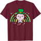 St Patricks Day Axolotl Saint Pattys Paddys Women Kids Men T-Shirt - T-Shirt | Maroon
