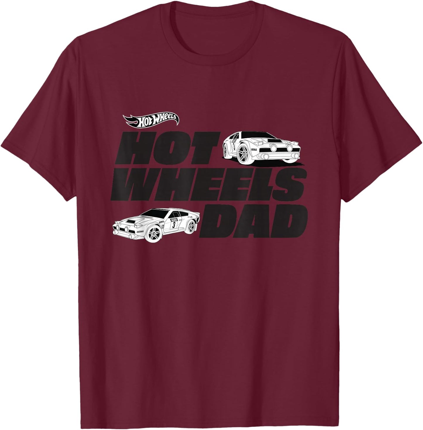 Hot Wheels Dad T-Shirt - T-Shirt | Maroon