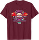 Sonic The Hedgehog Dr. Eggman Glitched Out Face Logo T-Shirt - T-Shirt | Maroon
