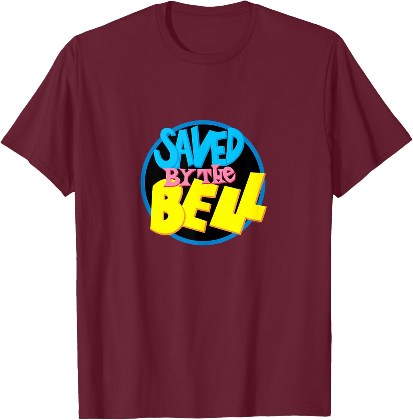 Saved By The Bell Classic Logo T-Shirt - T-Shirt | Maroon
