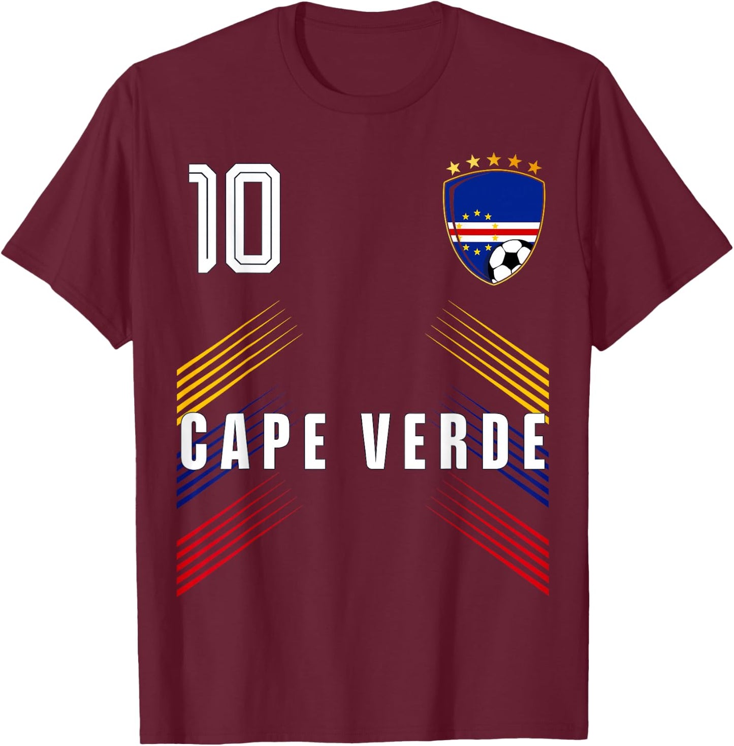 Cape Verde Flag Cape Verdean Pride Lovers T-Shirt - T-Shirt | Maroon