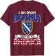 I am from Bosnia take me to America - Bosnien Herzegowina T-Shirt - T-Shirt | Maroon