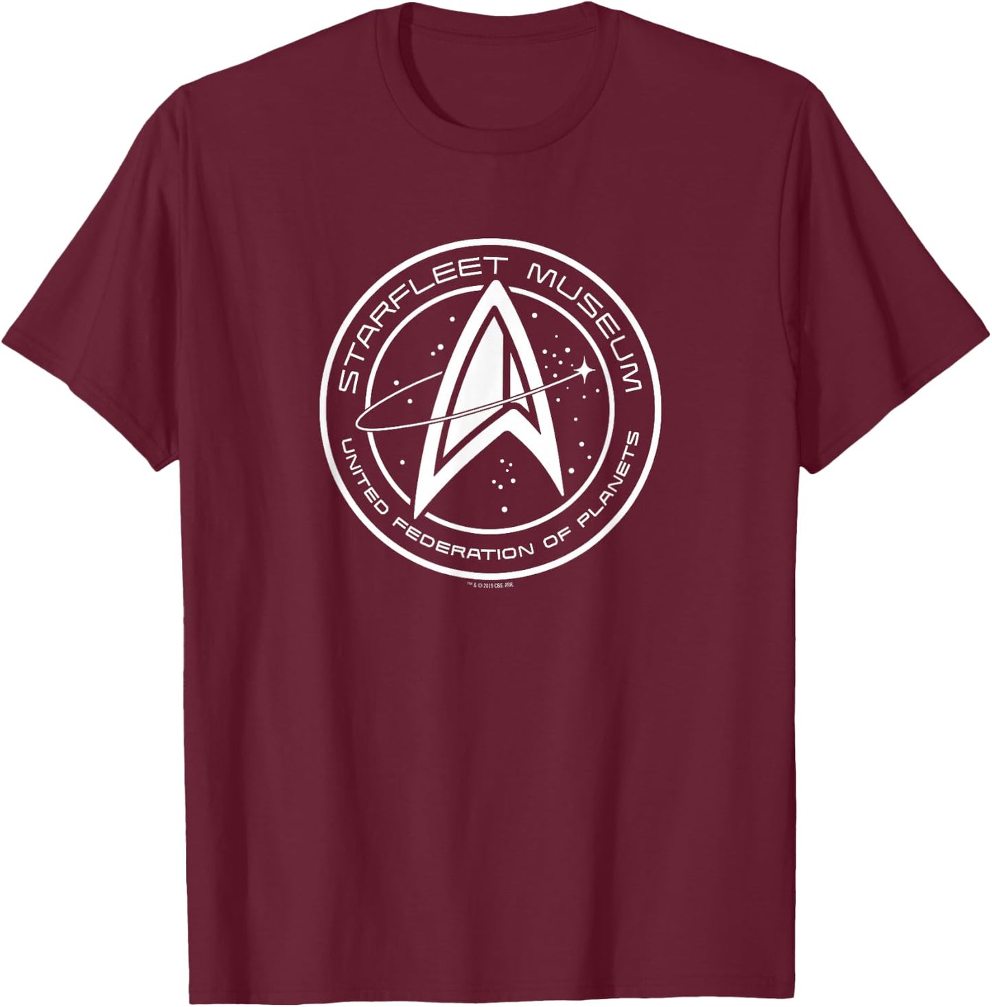 Star Trek Museum Starfleet , Black T-Shirt - T-Shirt | Maroon