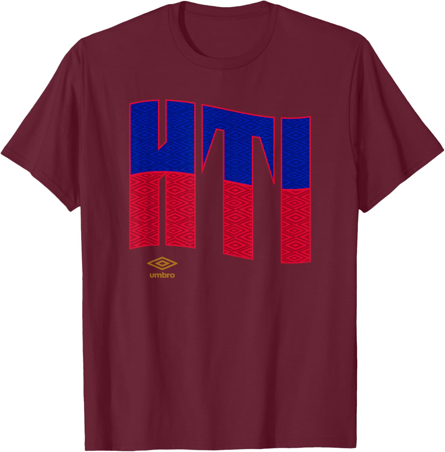 Umbro International Soccer Wavy Haiti Logo T-Shirt - T-Shirt | Maroon