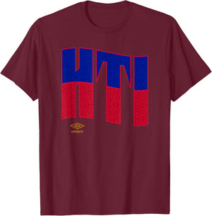 Umbro International Soccer Wavy Haiti Logo T-Shirt - T-Shirt | Maroon