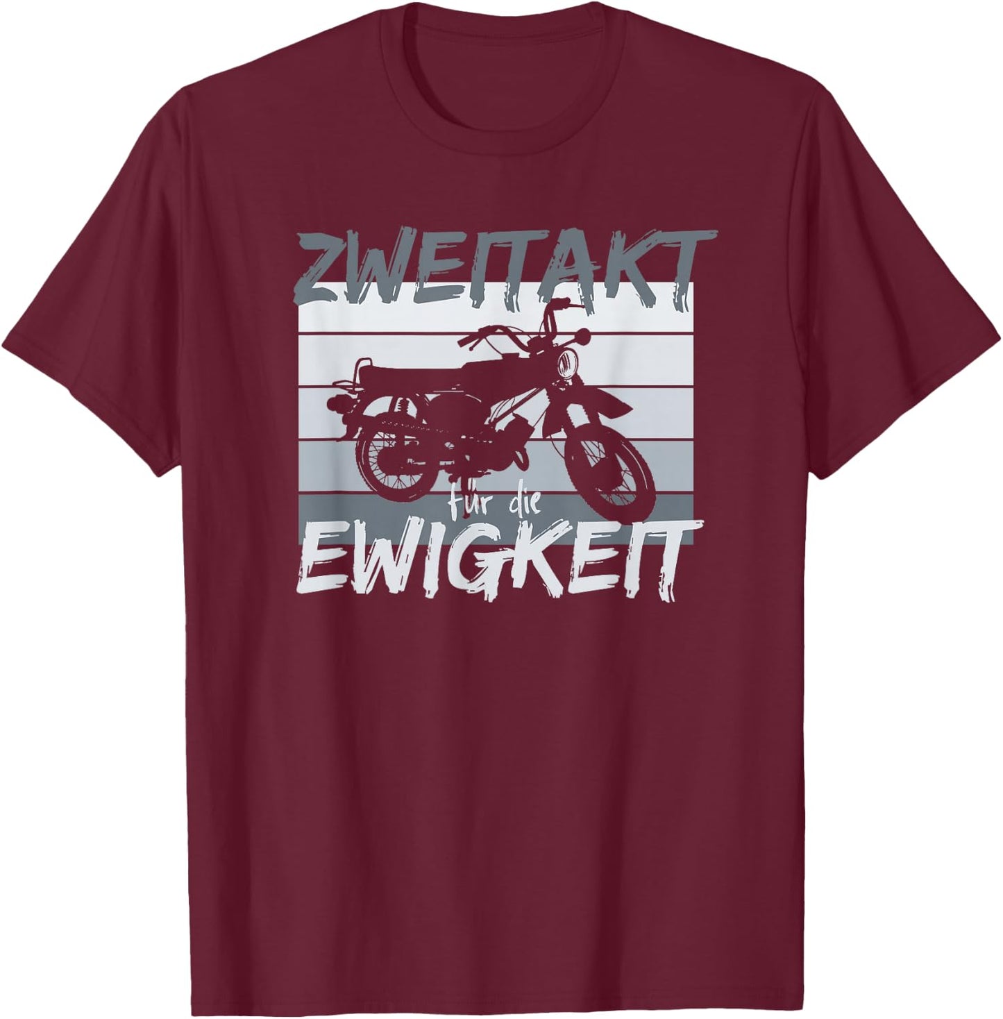 Zweitakt für die Ewigkeit Simson DDR Moped S51 Vintage T-Shirt - T-Shirt | Maroon