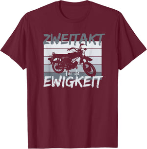 Zweitakt für die Ewigkeit Simson DDR Moped S51 Vintage T-Shirt - T-Shirt | Maroon