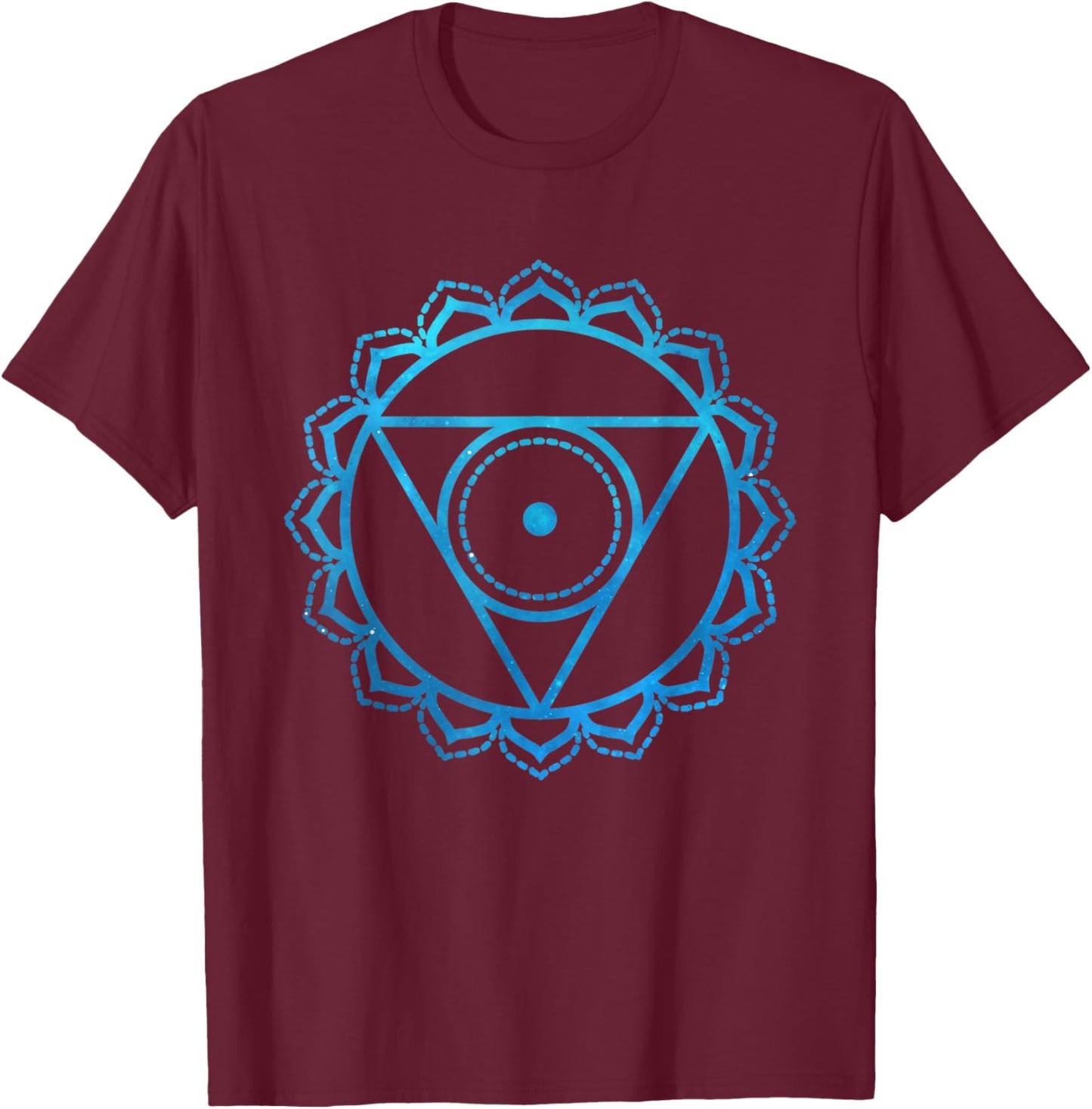 Throat Chakra Vishuddha 5th Chakra Yoga Gift T-Shirt - T-Shirt | Maroon