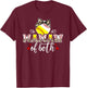 Mamaw Of Both Leopard Softball Baseball Mamaw Grandma T-Shirt - T-Shirt | Maroon