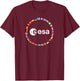 ESA European Space Agency Logo , black T-Shirt - T-Shirt | Maroon