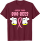 Check your boo bees, making strides against breast cancer T-Shirt - T-Shirt | Maroon