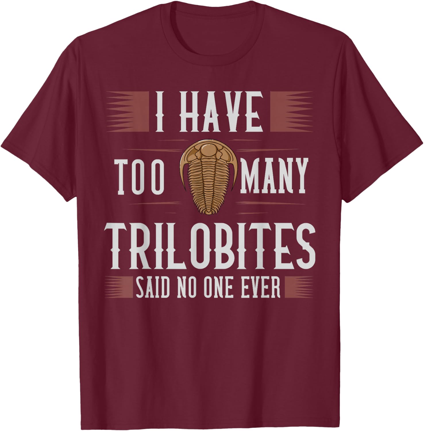 Trilobite Fossil Gift Future Paleontologist T-Shirt - T-Shirt | Maroon
