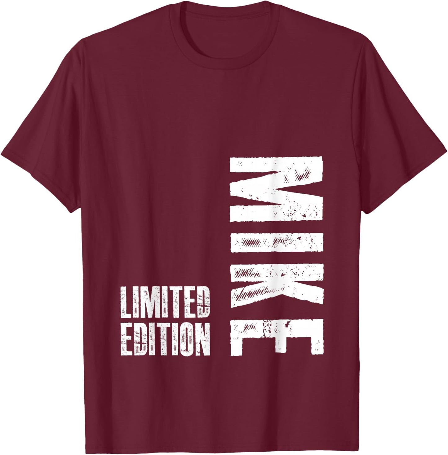 Herren, Erwachsene Männer, insbesondere Väter und Brüder, Geschenke, Schwarz, S, Klassisch, Crew-Ausschnitt, Abgerundete Manschette, Einfarbig T-Shirt - T-Shirt | Maroon