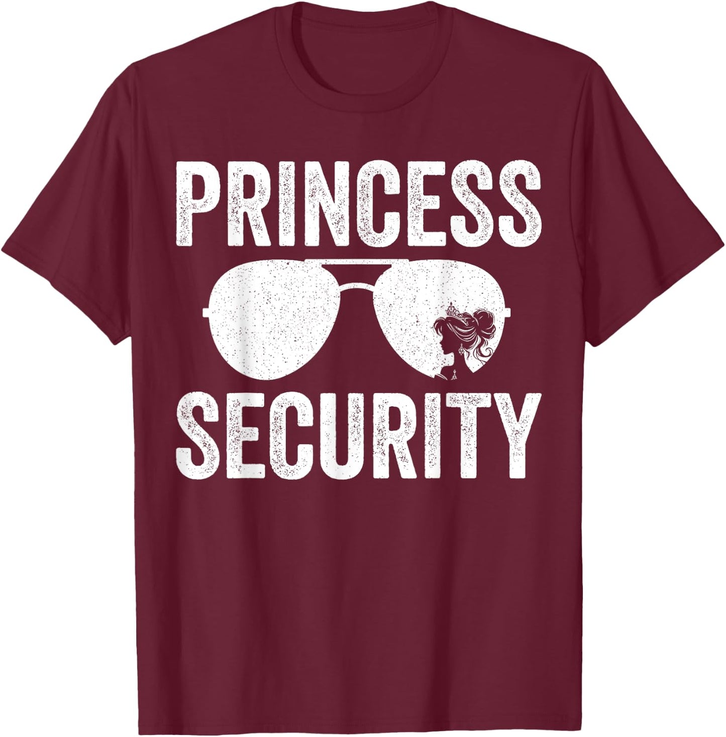 Princess Security Halloween Costume Dad Boy T-Shirt - T-Shirt | Maroon