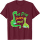 Kids My Pop Loves Me Grandson Dinosaur T-Shirt - T-Shirt | Maroon